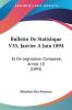 Bulletin De Statistique V35 Janvier A Juin 1894: Et De Legislation Comparee Annee 18 (1894)