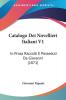 Catalogo Dei Novellieri Italiani V1: In Prosa Raccolti E Posseduti Da Giovanni (1871)