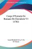 Corps D'Extraits De Romans De Chevalerie V1 (1782)