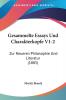 Gesammelte Essays Und Charakterkopfe V1-2: Zur Neueren Philosophie Und Literatur (1885)