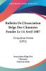 Bulletin De L'Association Belge Des Chimistes Fondee Le 14 Avril 1887: Cinquieme Annee (1891)