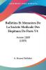 Bulletins Et Memoires De La Societe Medicale Des Hopitaux De Paris V4: Annee 1889 (1889)