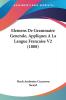 Elemens De Grammaire Generale Appliques A La Langue Francaise V2 (1808)