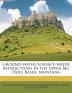 Ground-Water/Surface-Water Interactions in the Upper Big Hole Basin Montana