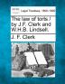 The Law of Torts / By J.F. Clerk and W.H.B. Lindsell.