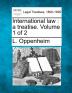 International law: a treatise. Volume 1 of 2