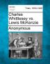 Charles Whittlesey vs. Lewis McKenzie