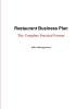 Restaurant Business Plan - The Complete Practical Format