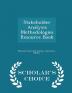 Stakeholder Analysis Methodologies Resource Book - Scholar's Choice Edition