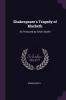 Shakespeare's Tragedy of Macbeth: As Produced by Edwin Booth