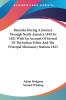 Remarks During a Journey Through North America 1819 to 1821 With an Account of Several of the Indian Tribes and the Principal Missionary Stations 1823