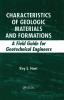 Characteristics of Geologic Materials and Formations