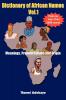 Dictionary of African Names Volume 1