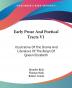 Early Prose and Poetical Tracts: Illustrative of the Drama and Literature of the Reign of Queen Elizabeth: 1