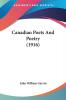 Canadian Poets And Poetry (1916)