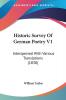 Historic Survey Of German Poetry V1: Interspersed With Various Translations (1830)