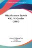 Miscellaneous Travels of J. W. Goethe