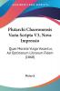 Plutarchi Chaeronensis Varia Scripta V3 Nova Impressio: Quae Moralia Vulgo Vocantur Ad Optimorum Librorum Fidem (1868)