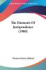 The Elements Of Jurisprudence (1900)