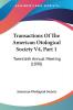 Transactions Of The American Otological Society V4 Part 1: Twentieth Annual Meeting (1890)