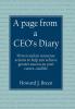 A page from a CEO's Diary