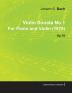 Violin Sonata No.1 By Johannes Brahms For Piano and Violin (1879) Op.78