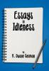 Essays in Idleness