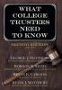 What College Trustees Need to Know