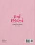 Pink Notebook College Ruled Composition Journal for Ladies