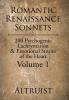 Romantic Renaissance Sonnets