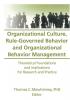 Organizational Culture Rule-Governed Behavior and Organizational Behavior Management