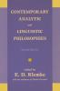 Contemporary Analytic and Linguistic Philosophies