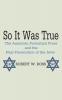 So It Was True: The American Protestant Press and the Nazi Persecution of the Jews