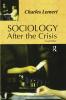 Sociology After the Crisis