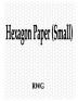 Hexagon Paper (Small): 100 Pages 8.5 X 11