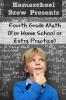 Fourth Grade Math: (For Homeschool or Extra Practice)