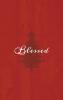 Blessed: A Red Hardcover Decorative Book for Decoration with Spine Text to Stack on Bookshelves Decorate Coffee Tables Christmas Decor Holiday Decorations Housewarming Gifts