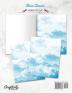 Blue Clouds Stationery Paper: Aesthetic Letter Writing Paper for Home Office Letterhead Design 25 Sheets