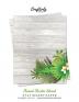 Floral Rustic Wood Stationery Paper: Cute Letter Writing Paper for Home Office 25 Sheets (Border Paper Design)