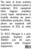 ELECTROCARDIOGRAPH EQUIPMENT &amp; ANALYSIS.