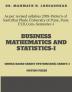 BUSINESS MATHEMATICS &amp; STATISTICS-I