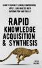 Rapid Knowledge Acquisition & Synthesis: How to Quickly Learn Comprehend Apply and Master New Information and Skills