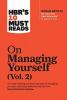 HBR 10 Must Read on Managing Yourself -