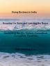 Doing Business in India - Knowing the Rules and Learning the Ropes - Navigating the 4Cs - Culture Conundrum Corruption Creativity