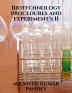 Biotechnology procedure and experiment's II : Volume II