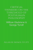 Critical Thinkers on the Threshold of Posthuman Philosophy : William Gladstone &amp; George Tyrrell