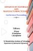 National Conference on Advances in Materials and Manufacturing Sciences : Conference Proceedings