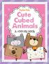 Cute Cubed Animals (A Coloring Book)