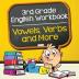 3rd Grade English Workbook: Vowels Verbs and More