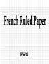 French Ruled Paper: 50 Pages 8.5 X 11